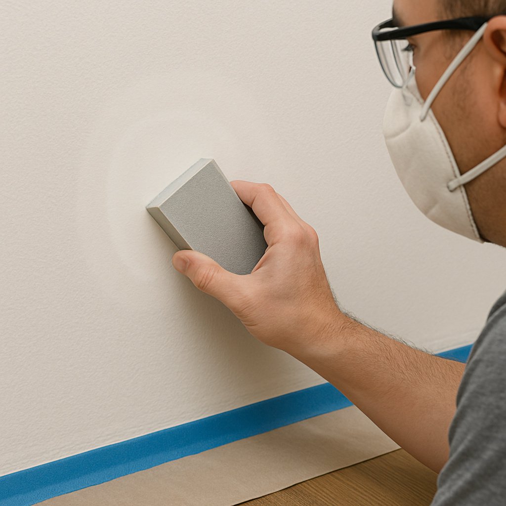 patching drywall - sand smooth