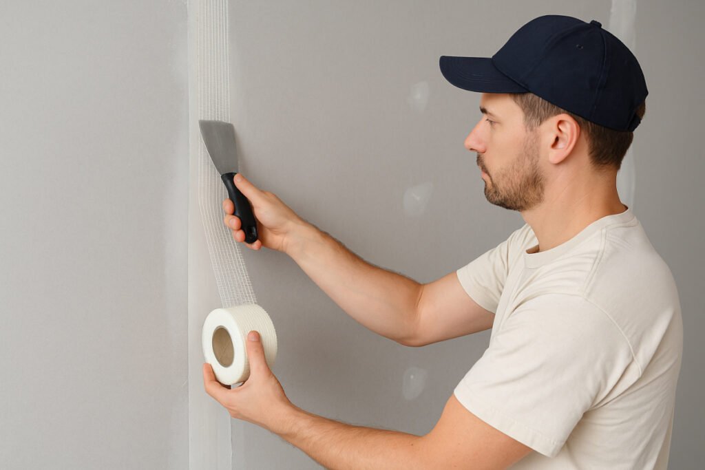 Fixing Tape on Drywall