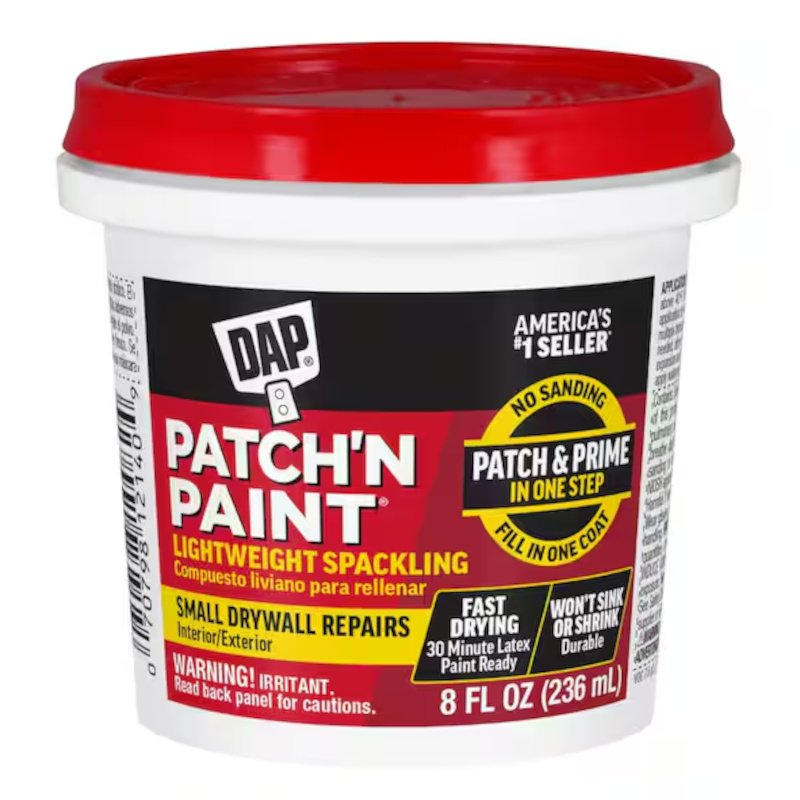 Lightweight Spackle - patching compound for drywall