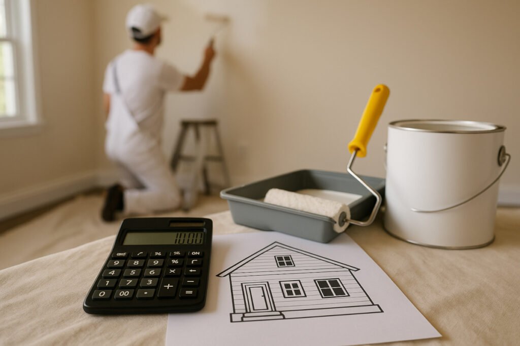 expert paint application by Jaime's construction and remodeling